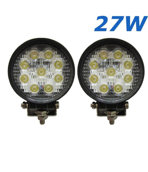 2 X 27w Led Work Luce Lampada Faro Da Lavoro Faretto Auto Barca Suv Dc 12v 24v         