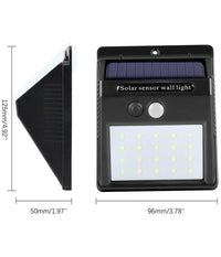 2 X Faro Solare Da Esterno Faretto Fotovoltaico + Sensore Lampada Led         