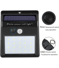 2 X Faro Solare Da Esterno Faretto Fotovoltaico + Sensore Lampada Led         