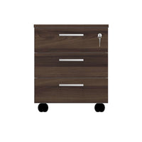 Cassettiera da ufficio con Rotelle OFFICE, L 42 x P 56 x H 51 cm (Olmo Scuro)