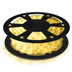 10m Tubo luminoso luci natalizie con 360 led bianco caldo Luce led striscia decorazione di Natale-Luminarie