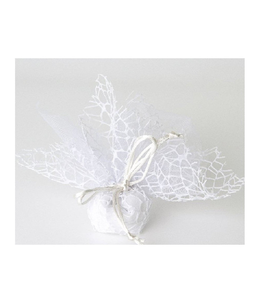 20 Sacchetti Velo Veletti Organza Rete Tulle Per Confetti Matrimonio Bomboniere         