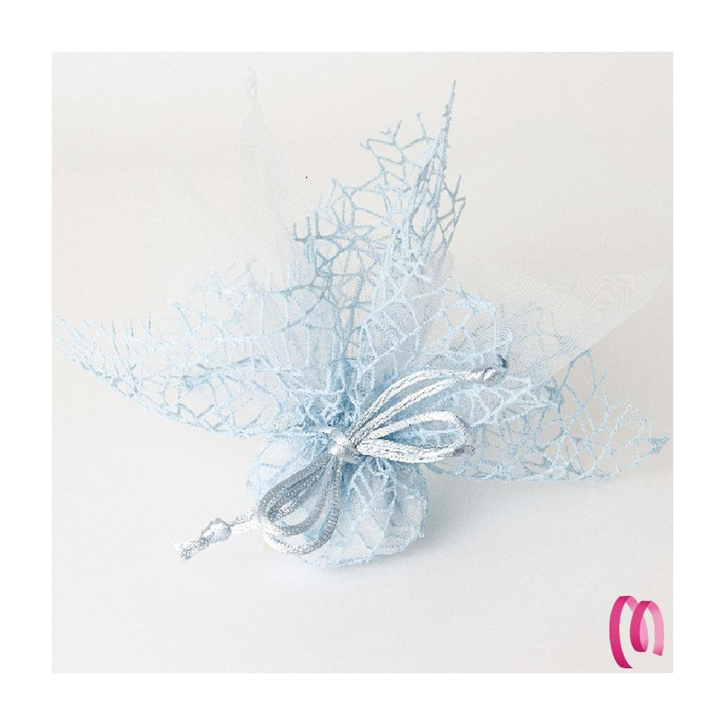 20 Sacchetti Velo Veletti Organza Rete Tulle Per Confetti Matrimonio Bomboniere