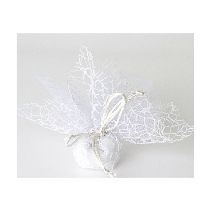 20 Sacchetti Velo Veletti Organza Rete Tulle Per Confetti Matrimonio Bomboniere