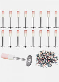 200 Chiodi per Sparachiodi Tondi in Acciaio di 7,3 mm per Sparachiodi a Mano