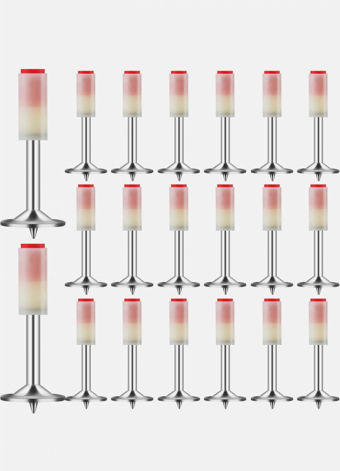 200 Chiodi per Sparachiodi Tondi in Acciaio di 7,3 mm per Sparachiodi a Mano