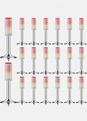 200 Chiodi per Sparachiodi Tondi in Acciaio di 7,3 mm per Sparachiodi a Mano