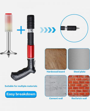 200 Chiodi per Sparachiodi Tondi in Acciaio di 7,3 mm per Sparachiodi a Mano