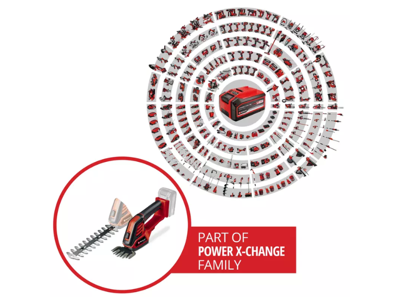 Tagliasiepi a batteria GE-CG 18/100 Li-Solo Einhell 18V no batteria e carica