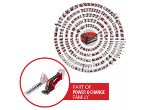 Tagliasiepi a batteria GE-CG 18/100 Li-Solo Einhell 18V no batteria e carica