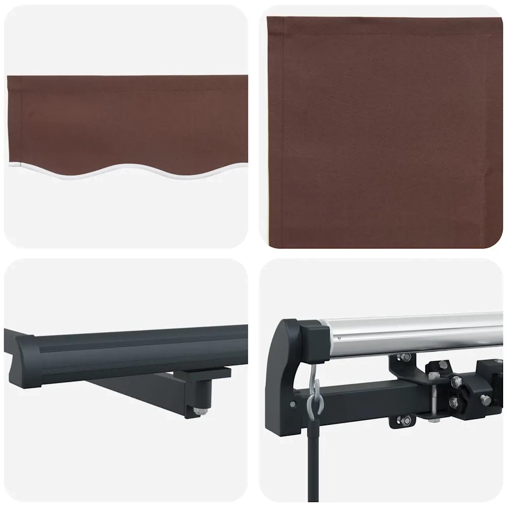 Tenda Retrattile Manuale 600x300 cm Marrone