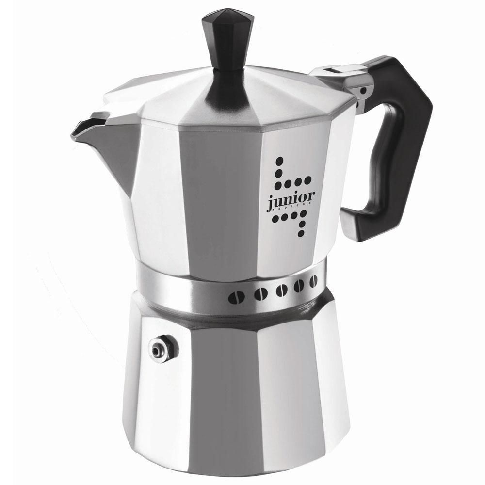 Bialetti Caffettiera Junior 3 Tazze Alluminio