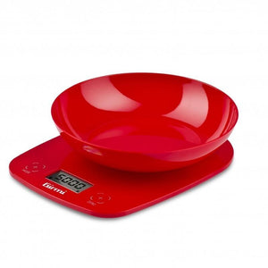 Girmi PS01 Bilancia da cucina elettronica Rosso Superficie piana Rotondo