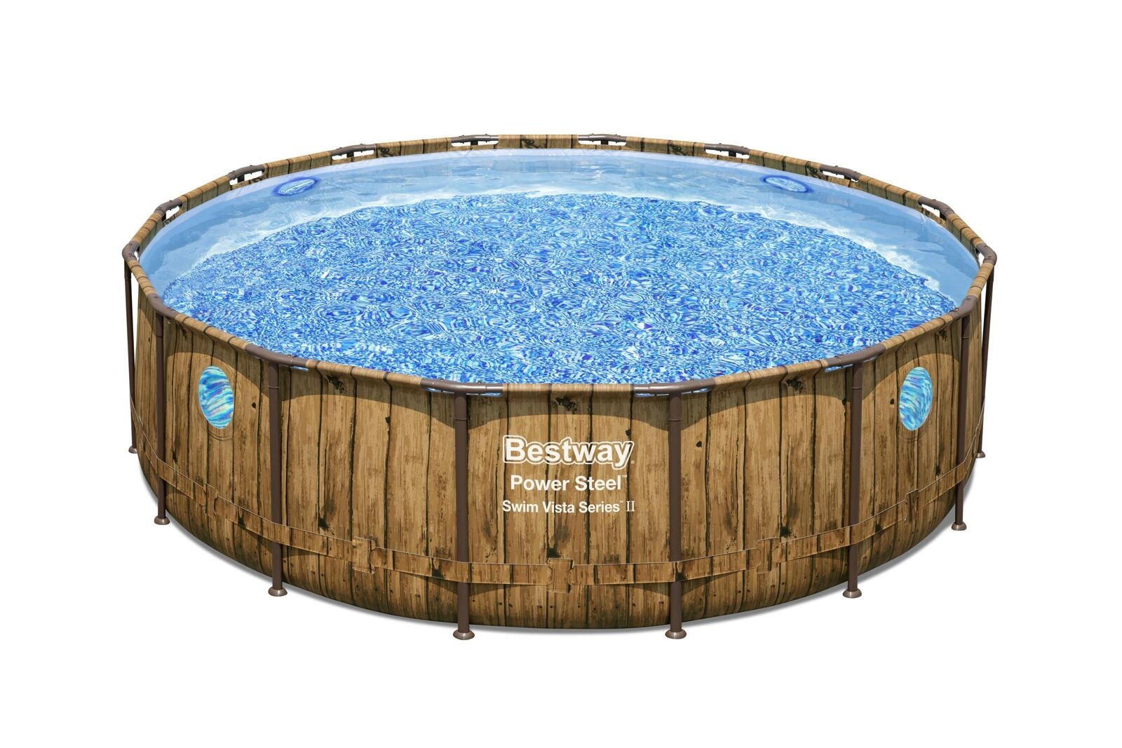 Bestway Piscina power steel swim vista series con oblo, cm. 488x122