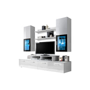 Mobile da parete per TV 200cm Design. Collezione MINI colore bianco.