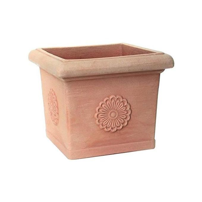 Vaso Quadro C-Rosone Impruneta Cm. 49