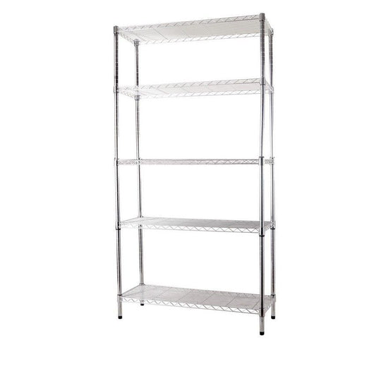 Scaffali Acciaio Cromato 5 Piani 90X35Xh180