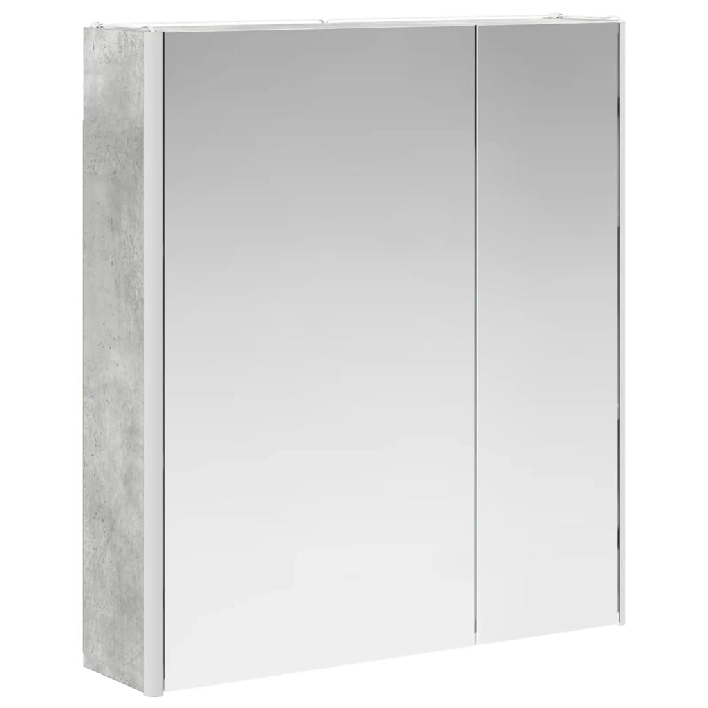 Mobiletto per specchio da Bagno | Armadio da bagno Grigio cemento
