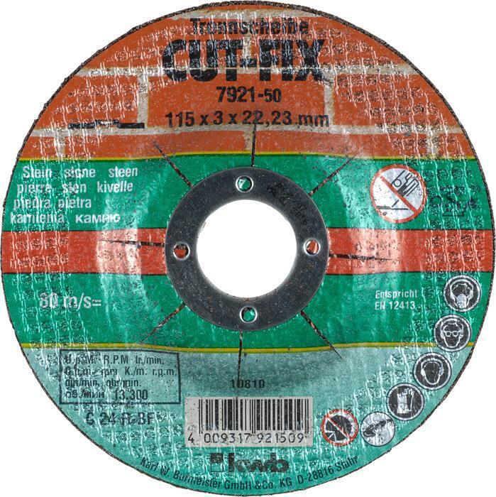 kwb 792150 fornitura per utensili rotanti per molatura/levigatura Pietra Disco da taglio