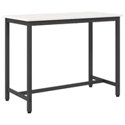 tavolo Bianco 100 x 50 x 77 cm Legno ingegnerizzato e acciaio CFW6830504