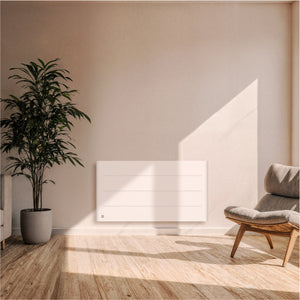 Radiatore elettrico fisso con inerzia secca ceramica 2000W TANIN orizzontale bianco