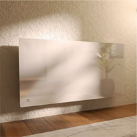 Radiatore elettrico fisso con frontale in vetro ceramico ad inerzia secca 2000W IRIS orizzontale bianco