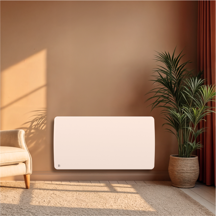 Radiatore elettrico fisso ad inerzia ceramica a secco 2000W ARIA orizzontale bianco