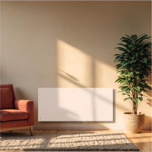 Radiatore elettrico fisso ad inerzia secca ghisa+pellicola 2000W NEMESIS orizzontale bianco