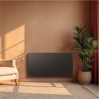 Radiatore elettrico fisso ad inerzia secca ceramico 2000W ARIA orizzontale nero