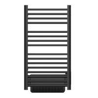 Scaldasalviette elettrico senza liquidi con soffiante 500W+1000W H.100,5xL54cm HESTIA nero