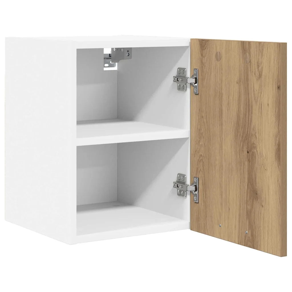 Armadio pensile Rovere Artigiano e Bianco 30 x 31 x 40 cm 884128