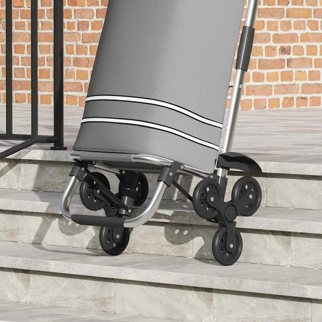 Carrello della spesa 1 Grigio 47 x 39 x 100,5 cm Tessuto Oxford 42002338