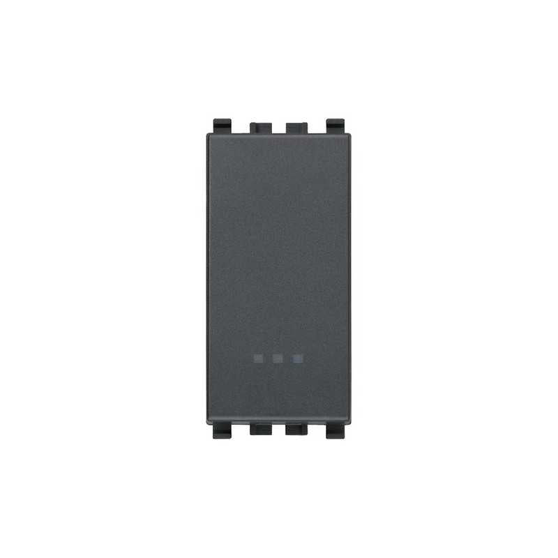 20010 Pulsante 1P Nc 10A Grigio Eikon