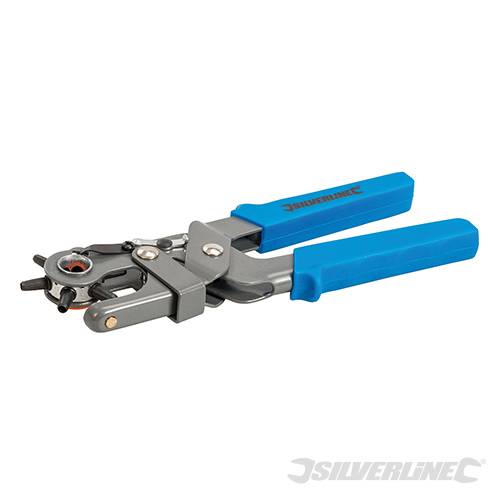 Pinza a frustella Silverline per cinture cuoio punzonatrice cintura originale 2 - 4,5 mm