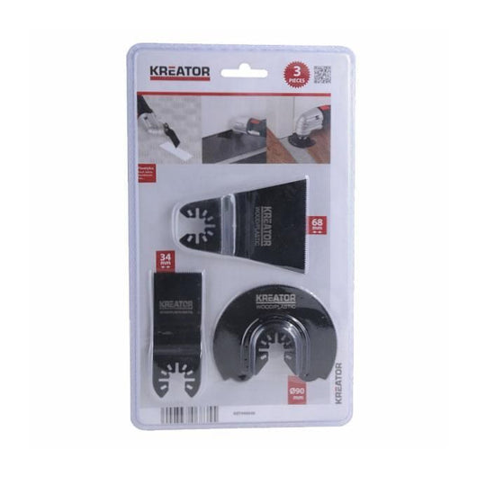 Kreator Lame Multiutensili Set Pezzi 3 Power Plus