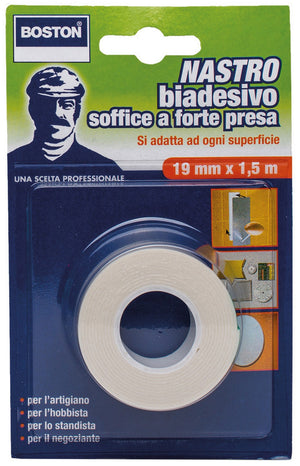 nastro biadesivo forte ml.1,5x19mm. cod:ferx.20013
