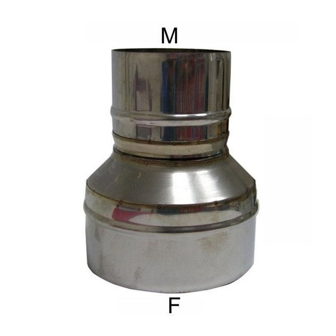 Maral Adattatore Inox Mp 8M-Dp 8-13 doppia parete