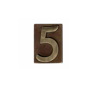 Lartistica Numero Civico Ottone Bronzato 4 60x80mm
