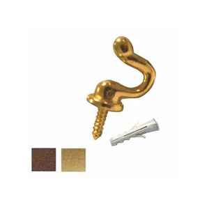 Cias Gancio Sagomato 30mm Ottonato 4 Pezzi