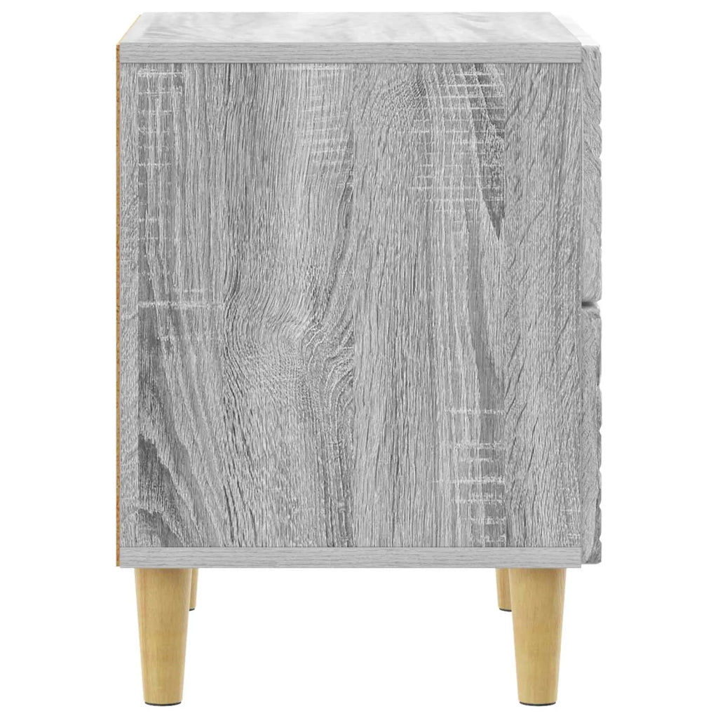 Comodino Sonoma grigio 43 x 34,5 x 48 cm Legno ingegnerizzato 894997
