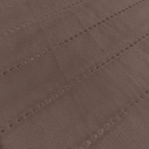 Copridivano Trapuntato con Penisola Destra Seduta 190 cm in Microfibra Marrone