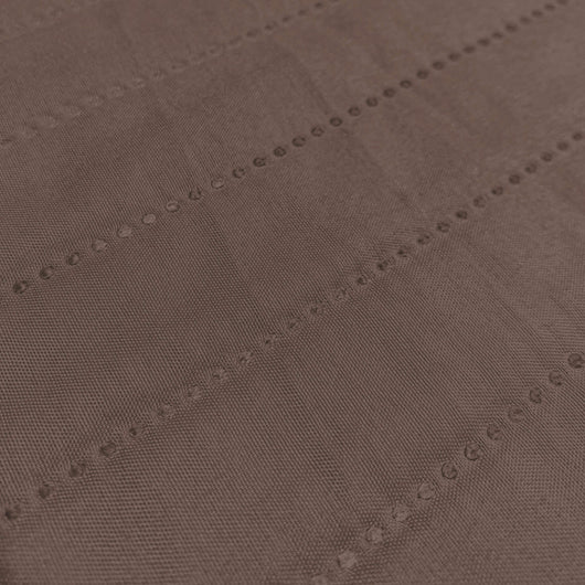 Copridivano Trapuntato con Penisola Destra Seduta 290 cm in Microfibra Marrone