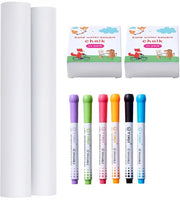 Set di accessori per bambini, 32 pezzi, set di matite colorate, pennarelli, rotoli di carta, accessori per bambini per la tavolozza, attrezzatura per bambini per colorare, per bambini di età prescolare, bambini maschi e femmine