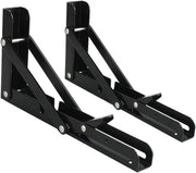 Due supporti pieghevoli in acciaio inossidabile, supporto pieghevole, supporto a T pieghevole, supporto a L pieghevole, supporto per tavolo, supporto per muro, 16 pollici, 400*25mm - 16 pollici