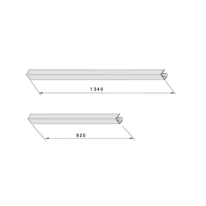 Cisa 07081060 Aste Verticali Collegamento Scrocchi Pvd Inox Satinato