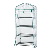 Serra da giardino a 4 livelli 158 x 69 x 49 cm bianca 03_0010541