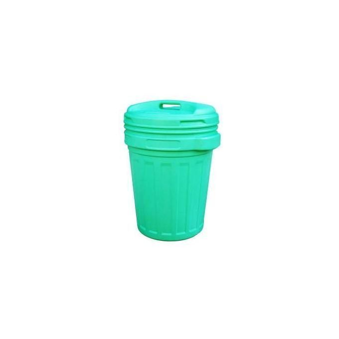 Vigor-Blinky Bidoni Immondizia Hdpe Verde Coperchio Vite 40 Litri