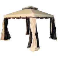 Vette 06274 Gazebo Alluminio Colonna Zanzariera 3x3mt