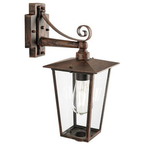 APPLIQUE IN BASSO RIBOT E27 17X26XH41CM RUGGINE