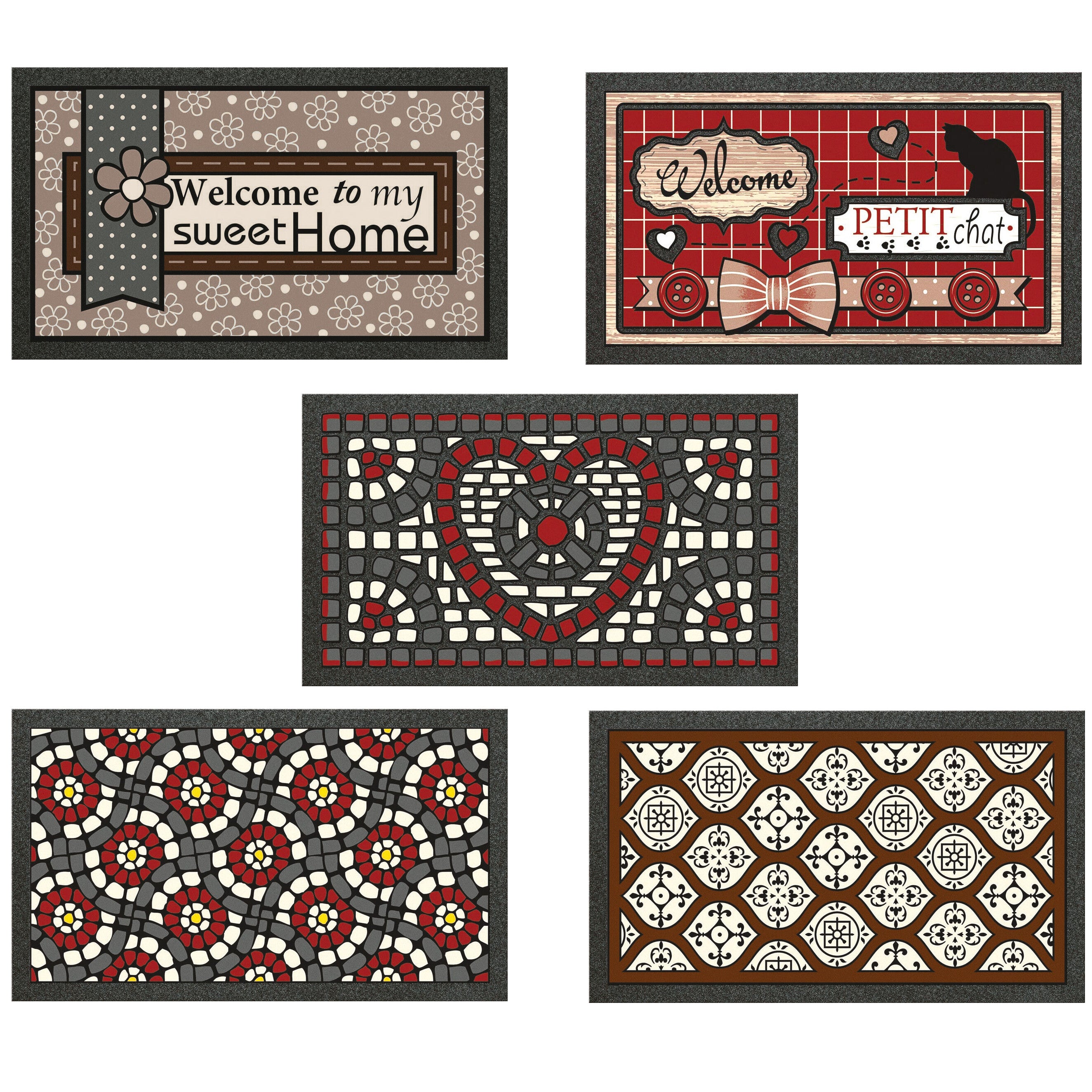 ZERBINO FORMAT 40X70CM MULTICOLOR.